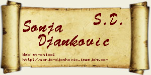 Sonja Đanković vizit kartica